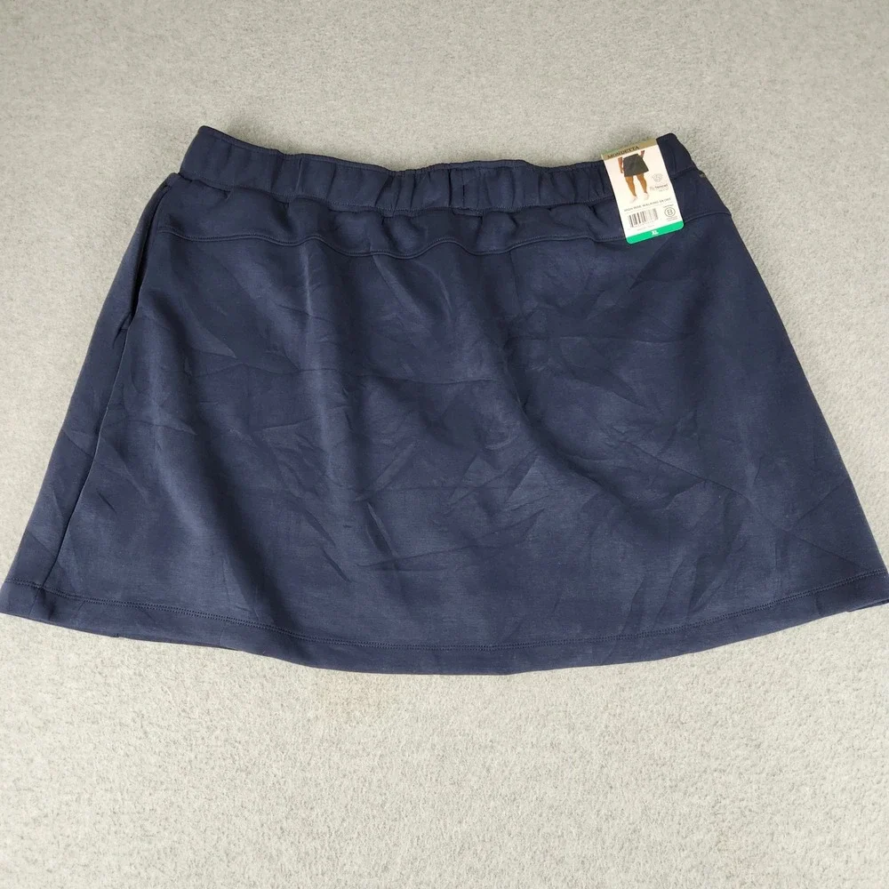 Mondetta Walking Skort Womens XL Navy Performance Luxury High Rise Elastic Waist